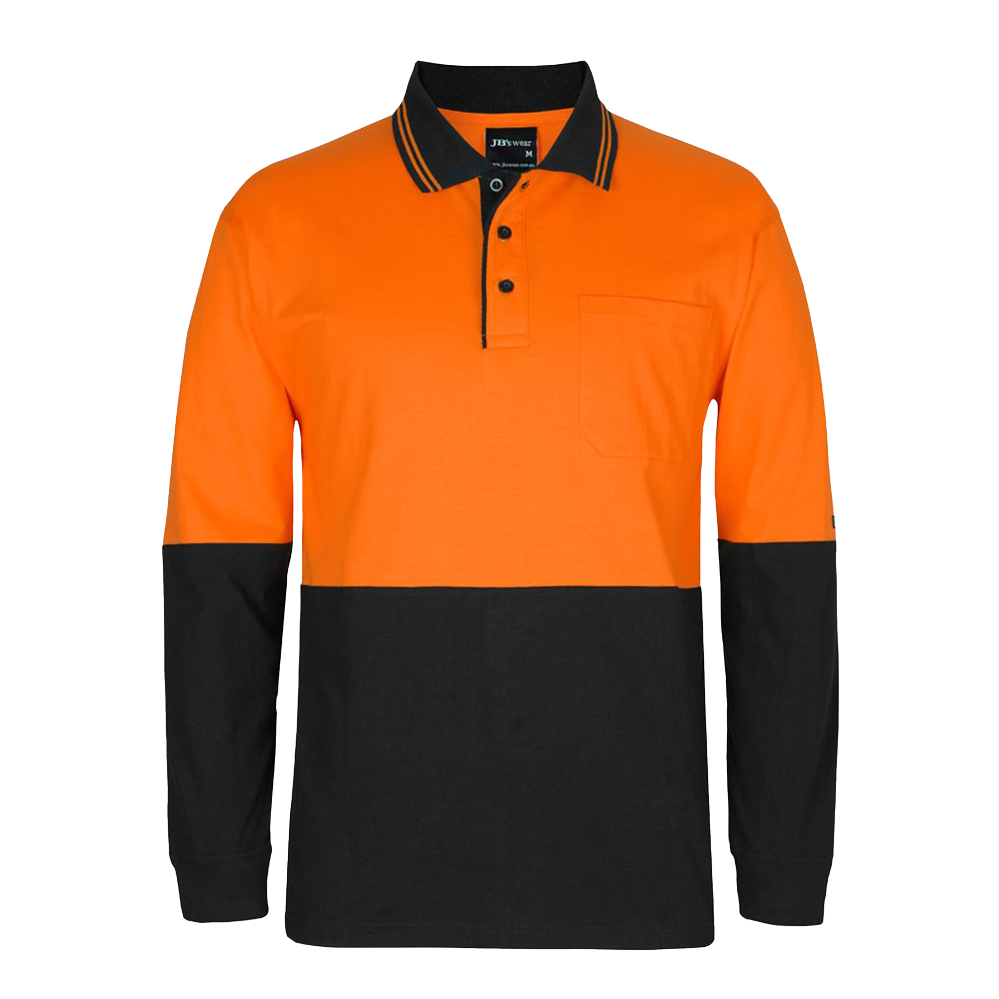 JB's Hi Vis L/S Cotton Polo