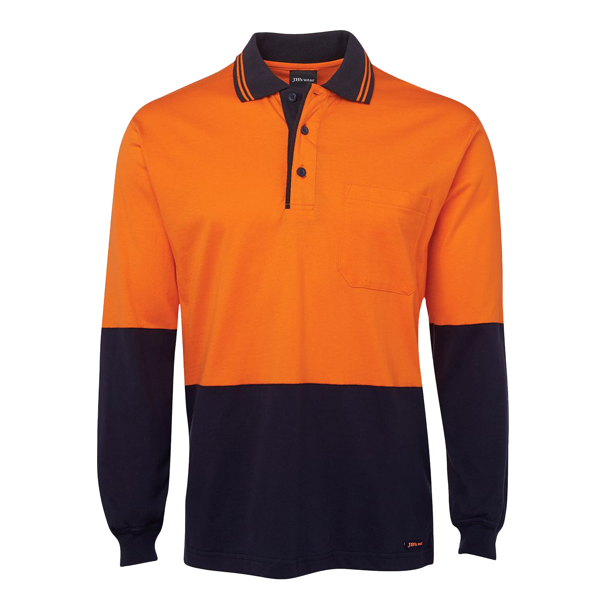 JB's Hi Vis L/S Cotton Polo