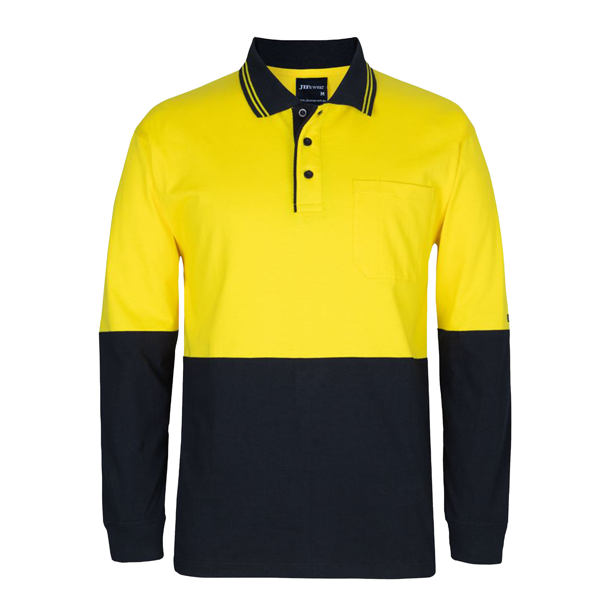 JB's Hi Vis L/S Cotton Polo