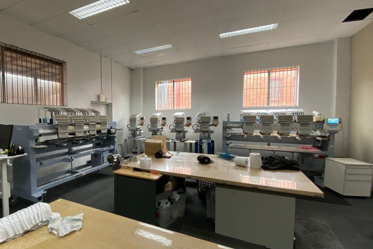 The embroidery machines bought in the 2021 reinvestment