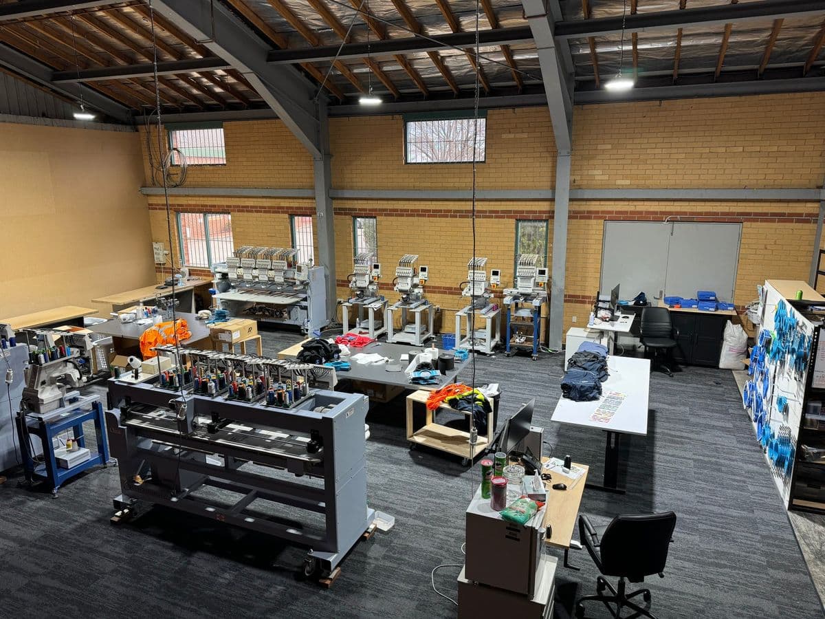 The 880sqm Canberra Avenue production floor