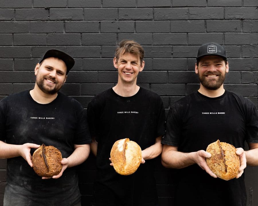 Printed tees for a Canberra bakery