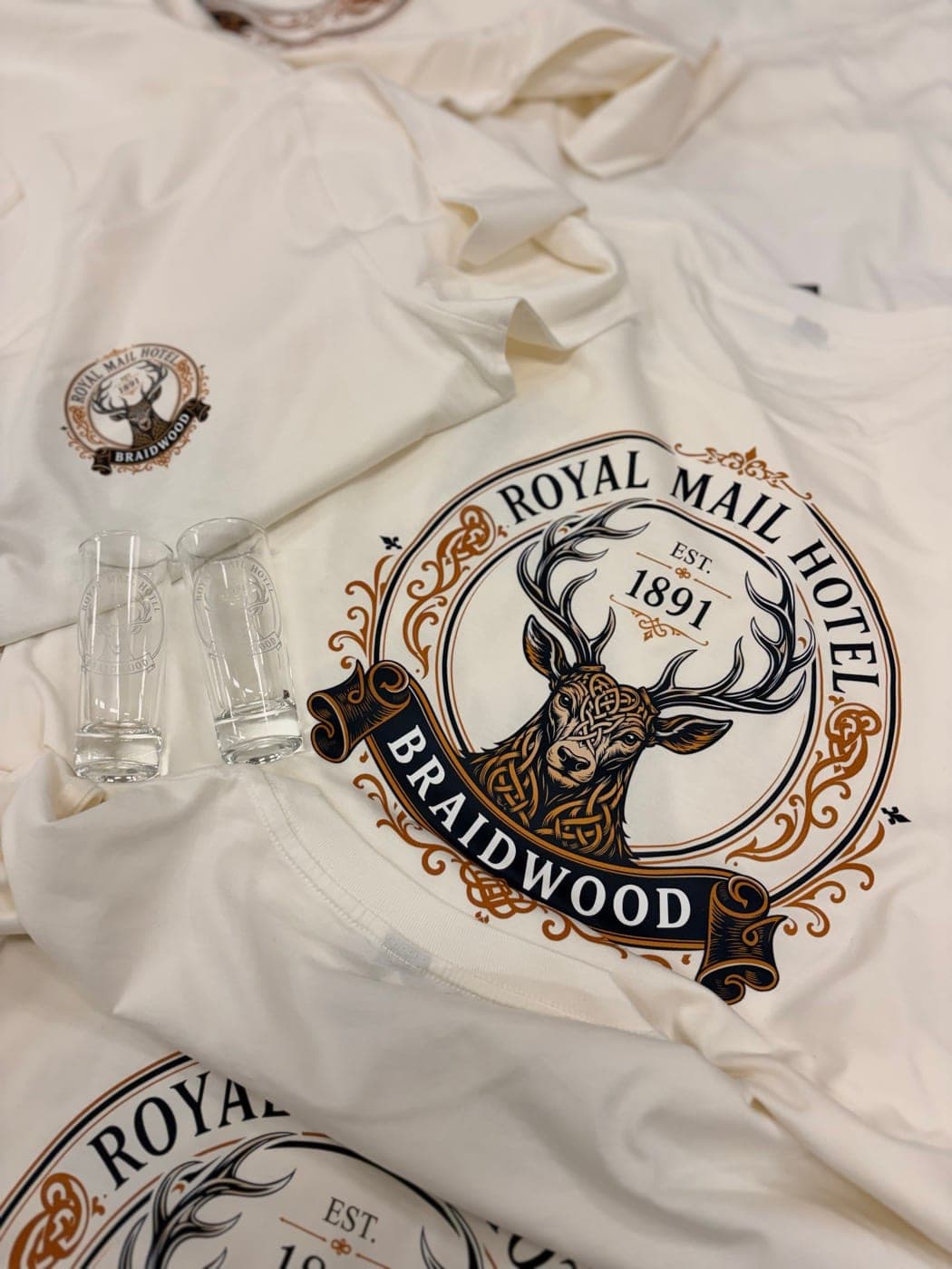 Branded apparel and merchandise produced by Capital Prints