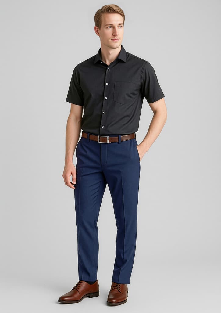 Comfort Wool Stretch Mens Slimline Pant