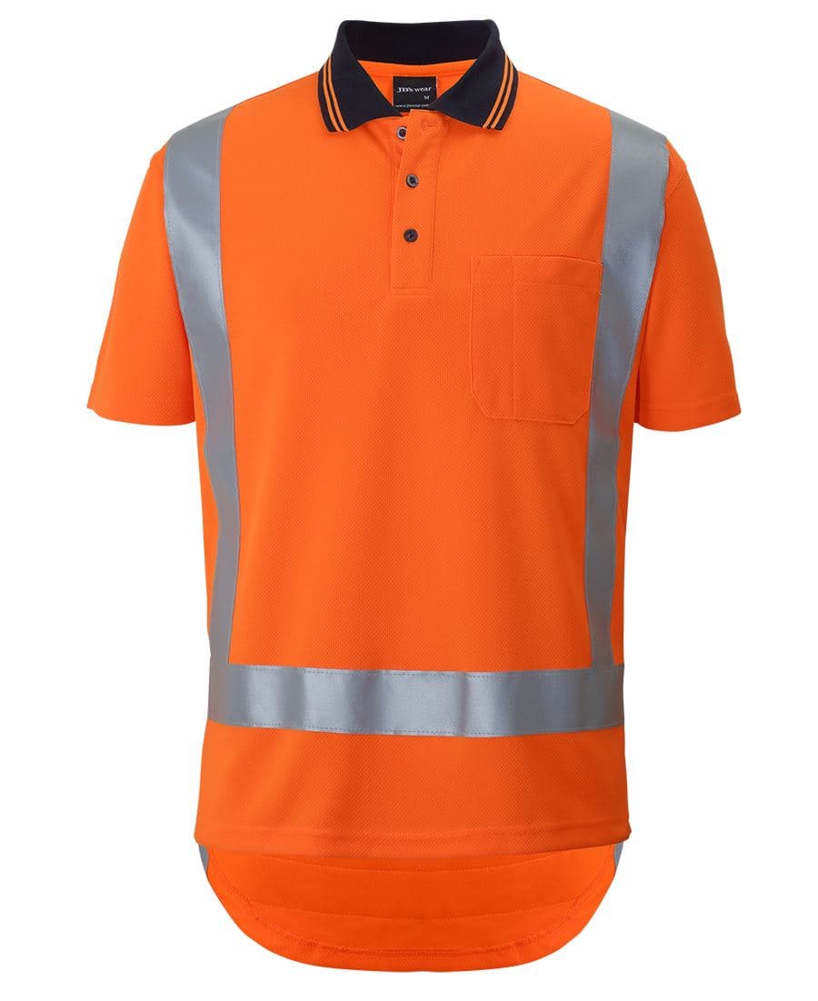 JB's Hi Vis (D+N) S/S Non Cuff TTMC-W17 Traditional Polo