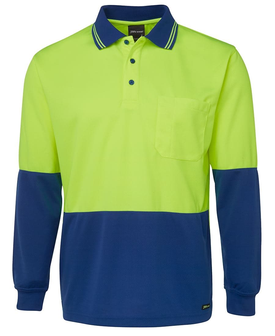 JB's Hi Vis L/S Traditional Polo