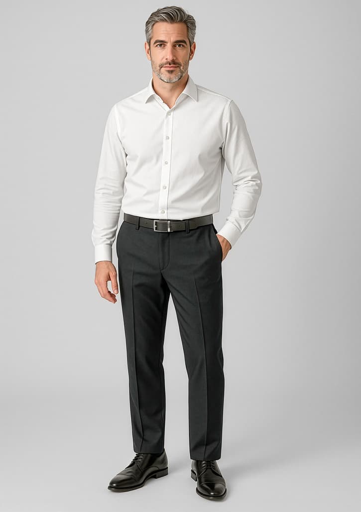 Comfort Wool Stretch Mens Adjustable Waist Pant