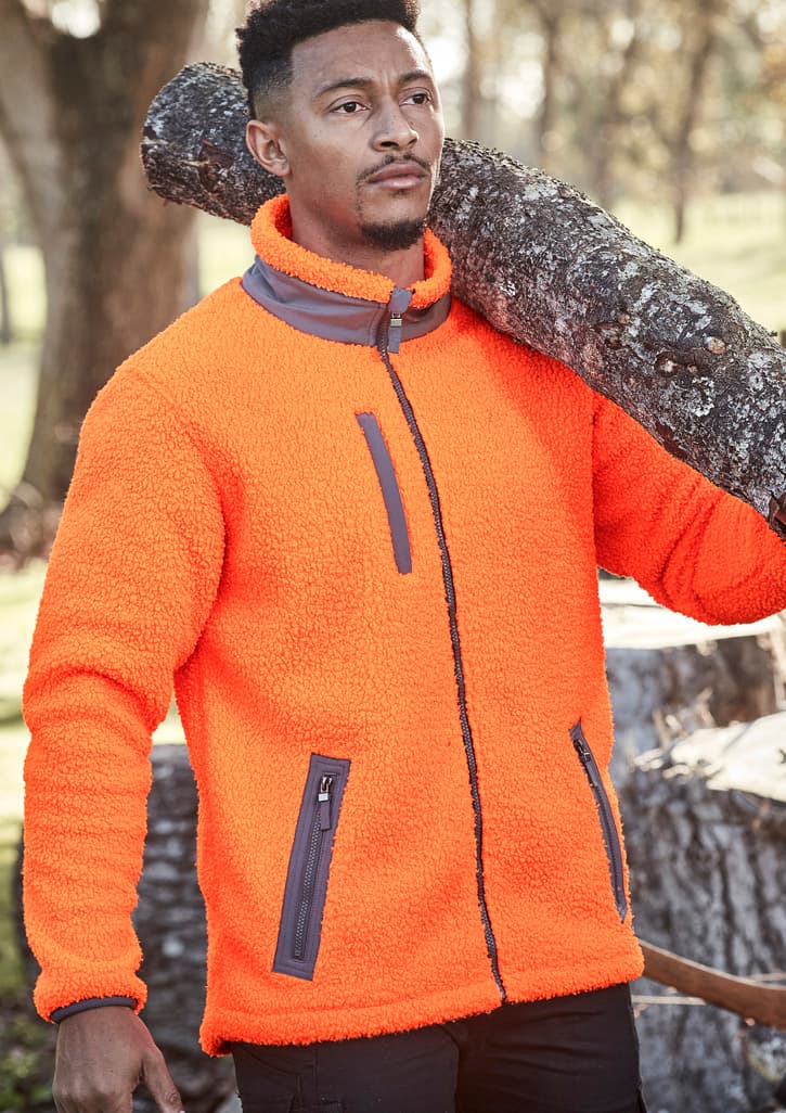 Unisex Streetworx Full Zip Sherpa Fleece