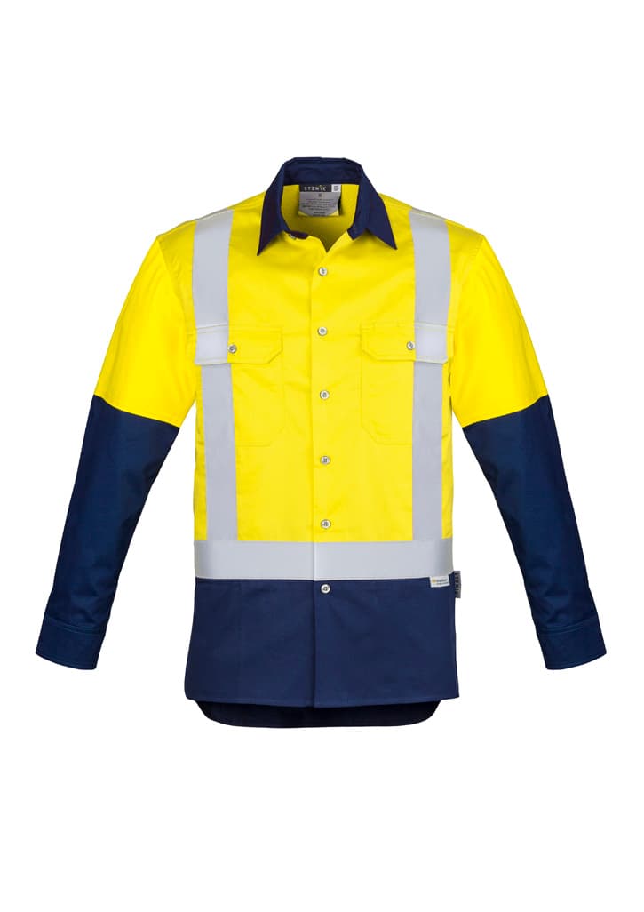 Mens Industrial Long Sleeve Shirt - Shoulder Taped