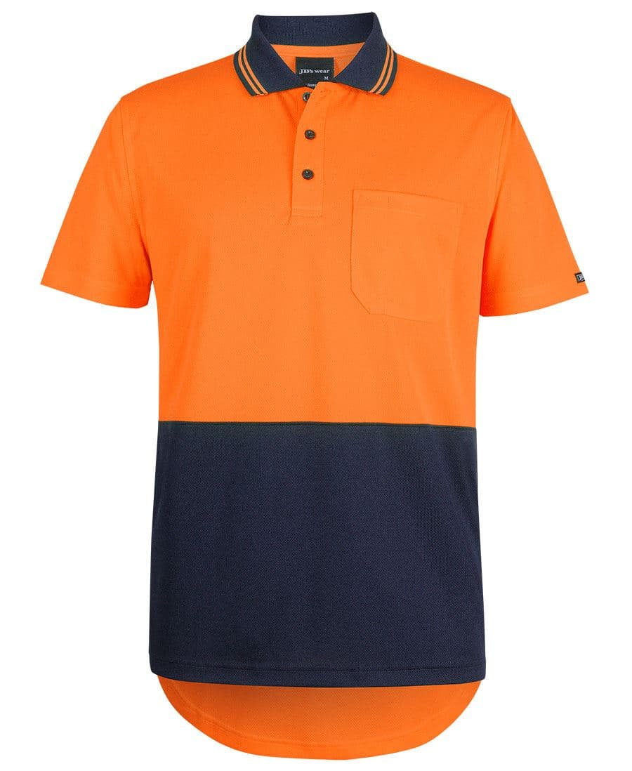 JB's Hi Vis S/S Drop Tail Polo