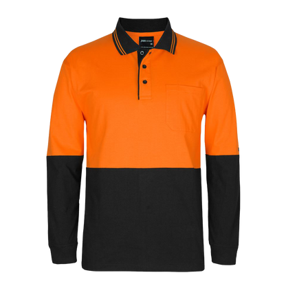 JB's Hi Vis L/S Cotton Polo