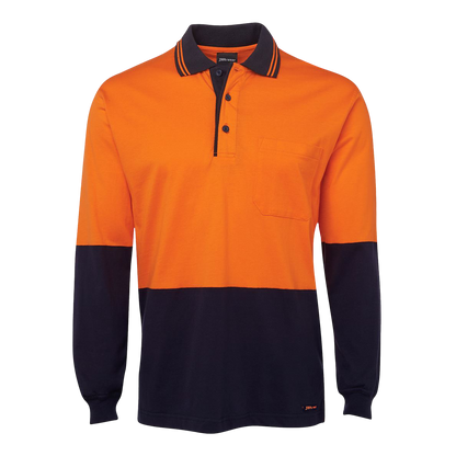 JB's Hi Vis L/S Cotton Polo
