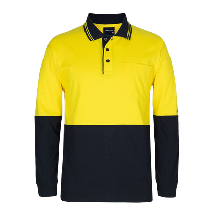 JB's Hi Vis L/S Cotton Polo
