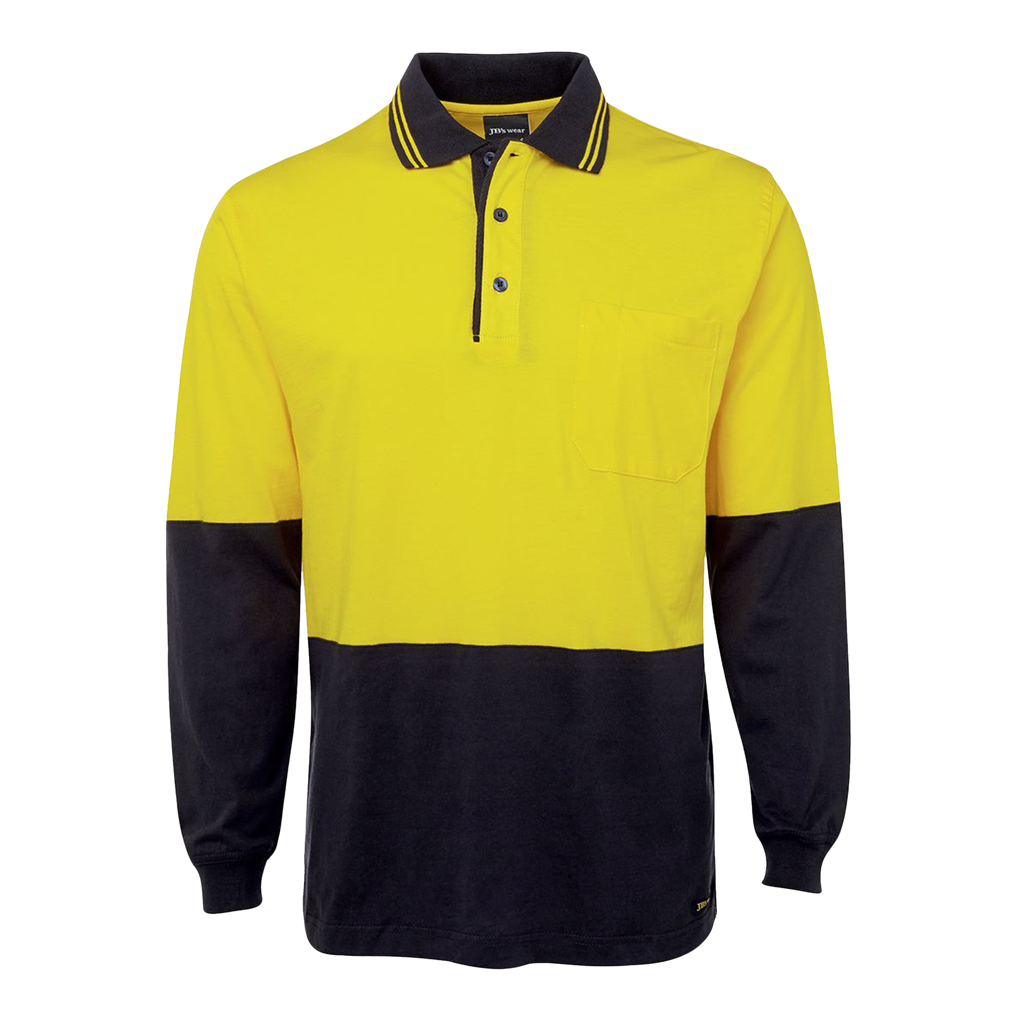 JB's Hi Vis L/S Cotton Polo