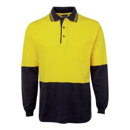 JB's Hi Vis L/S Cotton Polo